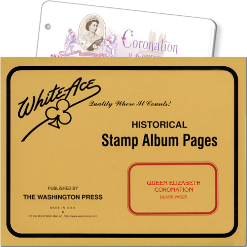 White Ace Blank Pages - Queen Elizabeth II Coronation, pack of 10 MAIN