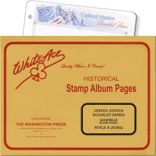 White Ace Quadrille Blank Pages - Booklet Panes, pack of 10 MAIN