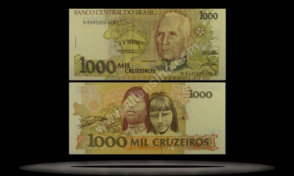Brazil Banknote, 1000 Cruzeiros, ND (1990), P#231a MAIN