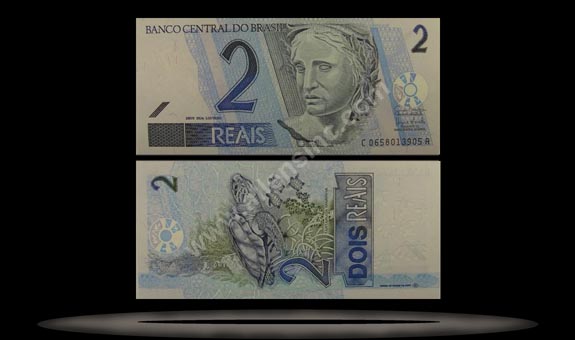 Brazil Banknote, 2 Reais, ND (2001), P#249e MAIN