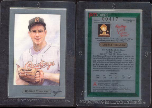 Brooks Robinson by Gregory Perillo; 1 g 999.5 Platinum MAIN