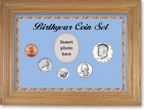 1978 Birth Year Coin Gift Set with a blue background and wheat frame MAIN