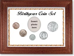 1936 Birth Year Coin Gift Set with a white background and cherry frame THUMBNAIL