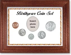 1938 Birth Year Coin Gift Set with a white background and cherry frame THUMBNAIL