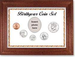 2013 Birth Year Coin Gift Set with a white background and cherry frame THUMBNAIL