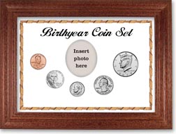 2019 Birth Year Coin Gift Set with a white background and cherry frame THUMBNAIL