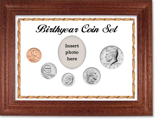 2025 Birth Year Coin Gift Set with a white background and cherry frame MAIN