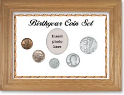 1937 Birth Year Coin Gift Set with a white background and wheat frame THUMBNAIL