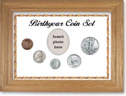 1941 Birth Year Coin Gift Set with a white background and wheat frame THUMBNAIL