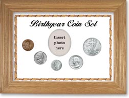 1944 Birth Year Coin Gift Set with a white background and wheat frame THUMBNAIL