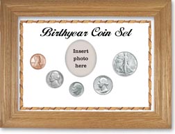 1947 Birth Year Coin Gift Set with a white background and wheat frame THUMBNAIL