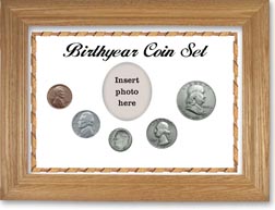 1949 Birth Year Coin Gift Set with a white background and wheat frame THUMBNAIL