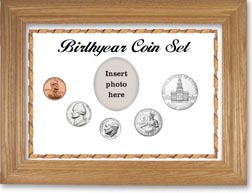 1976 Birth Year Coin Gift Set with a white background and wheat frame THUMBNAIL