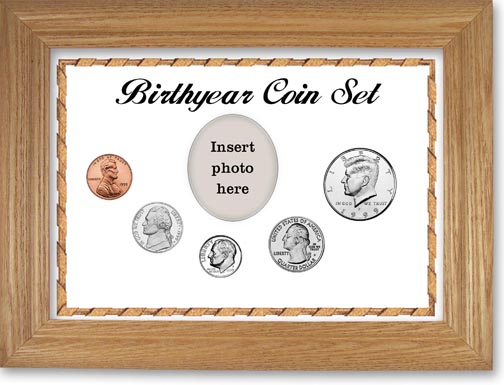 1999 Birth Year Coin Gift Set with a white background and wheat frame MAIN