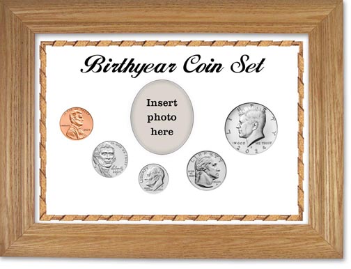 2024 Birth Year Coin Gift Set with a white background and wheat frame LARGE