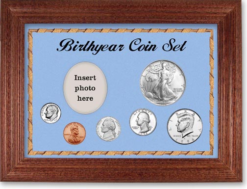 1996 Birth Year Deluxe Gift Set with a blue background and cherry frame MAIN