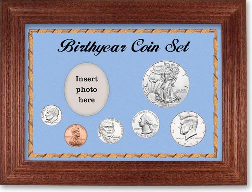2013 Birth Year Deluxe Gift Set with a blue background and cherry frame LARGE