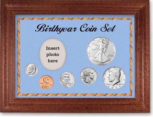 2024 Birth Year Deluxe Gift Set with a blue background and cherry frame LARGE