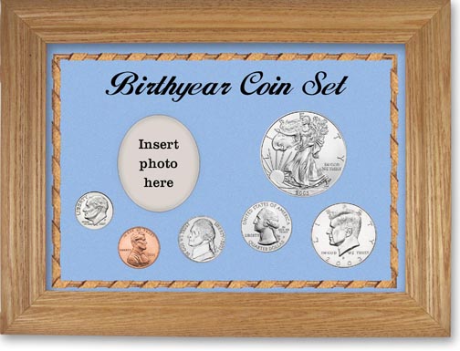 2003 Birth Year Deluxe Gift Set with a blue background and wheat frame LARGE