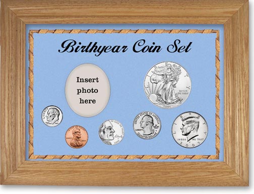 2005 Birth Year Deluxe Gift Set with a blue background and wheat frame MAIN
