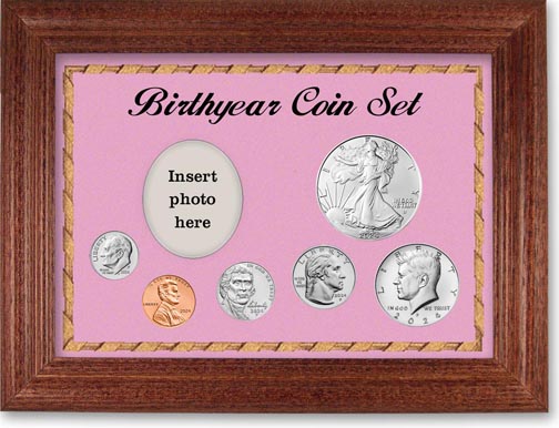 2024 Birth Year Deluxe Gift Set with a pink background and cherry frame LARGE