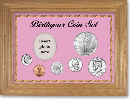 1992 Birth Year Deluxe Gift Set with a pink background and wheat frame LARGE