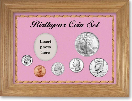 1997 Birth Year Deluxe Gift Set with a pink background and wheat frame MAIN