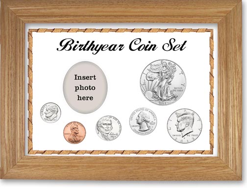 2013 Birth Year Deluxe Gift Set with a white background and wheat frame LARGE