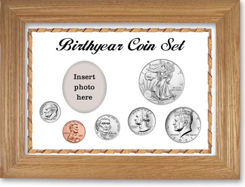 2021 Birth Year Deluxe Gift Set with a white background and wheat frame LARGE