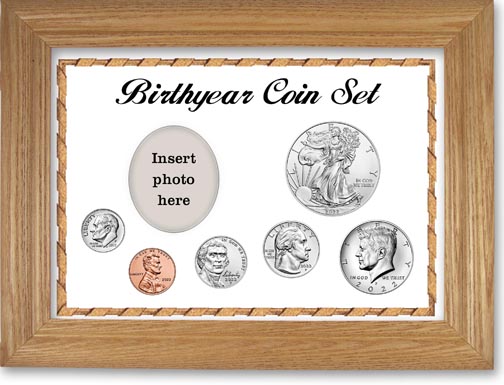 2022 Birth Year Deluxe Gift Set with a white background and wheat frame LARGE