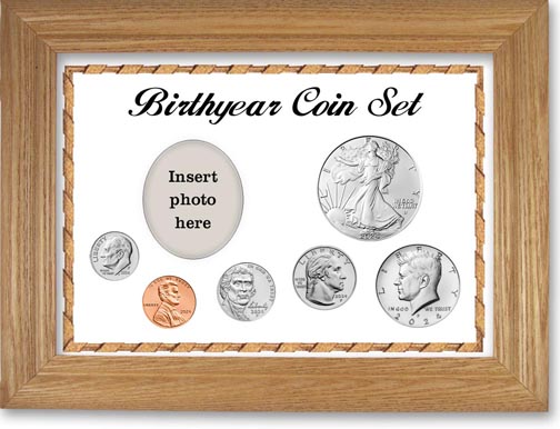 2024 Birth Year Deluxe Gift Set with a white background and wheat frame LARGE