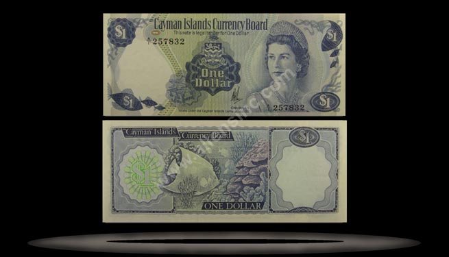Cayman Islands Banknote, 1 Dollar, L.1971 (1972), P#1b MAIN