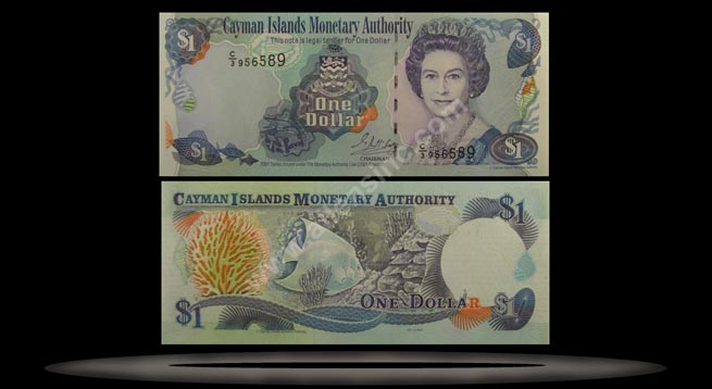 Cayman Islands Banknote, 1 Dollar, 2001, P#26a MAIN