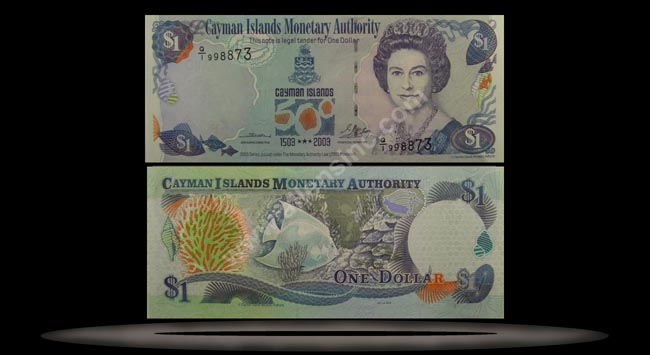 Cayman Islands Banknote, 1 Dollar, 2003, P#30a MAIN