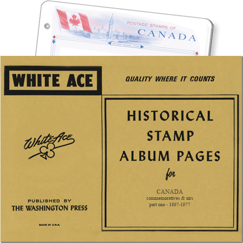White Ace Album Pages - Canada Commemoratives, Part 1, 1897-1977 MAIN