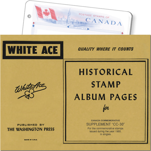 White Ace Supplement - Canada Commemoratives, 'CC30', 1985 MAIN