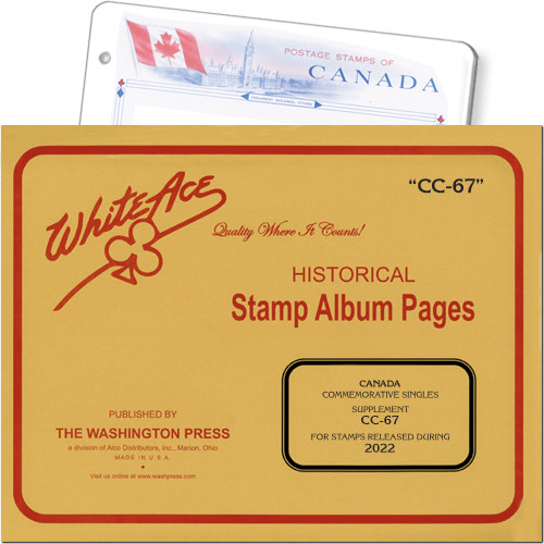White Ace Supplement - Canada Commemoratives, 'CC67', 2022 MAIN