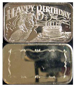 Happy Birthday' Art Bar by Crown Mint. MAIN
