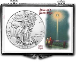 2013 Christmas Star American Silver Eagle Gift Display THUMBNAIL