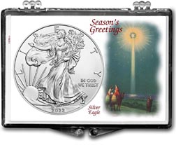 Christmas Star American Silver Eagle Gift Display THUMBNAIL