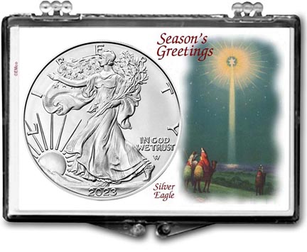 Christmas Star American Silver Eagle Gift Display LARGE