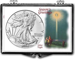 Christmas Star American Silver Eagle Gift Display for the year 2023 THUMBNAIL