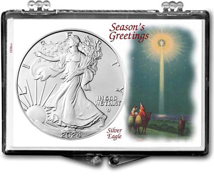 2024 Christmas Star American Silver Eagle Gift Display LARGE