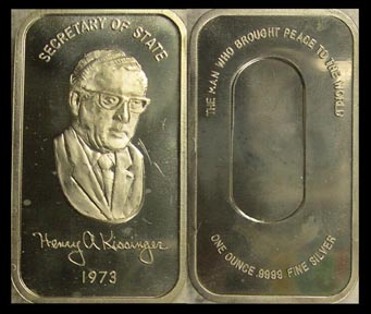 Henry Kissinger' Art Bar by Colonial Mint. MAIN