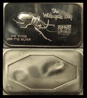 Watergate Bug' Art Bar by Colonial Mint. MAIN