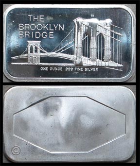 Brooklyn Bridge' Art Bar by Colonial Mint. MAIN
