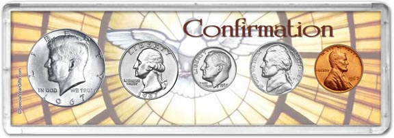 1967 Confirmation Coin Gift Set LARGE