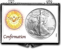 1986 Confirmation American Silver Eagle Gift Display THUMBNAIL