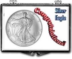 1995 Congratulations! American Silver Eagle Gift Display THUMBNAIL