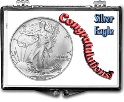 1999 Congratulations! American Silver Eagle Gift Display THUMBNAIL